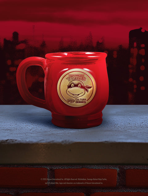 TMNT: RAPHAEL Ninja Turtle - Hand Thrown Mug